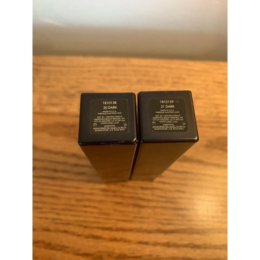 (2) LORAC PRO Soft Focus Longwear Foundation 21 20 DARK 1oz NEW NWOB Set
